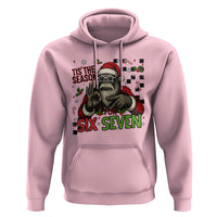 Funny Bigfoot Santa Tis The Season For Six Seven Meme Hoodie Christmas Gift - Wonder Print Shop