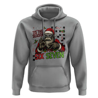 Funny Bigfoot Santa Tis The Season For Six Seven Meme Hoodie Christmas Gift - Wonder Print Shop