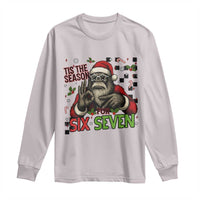 Funny Bigfoot Santa Tis The Season For Six Seven Meme Long Sleeve Shirt Christmas Gift - Wonder Print Shop