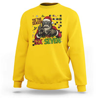 Funny Bigfoot Santa Tis The Season For Six Seven Meme Sweatshirt Christmas Gift - Wonder Print Shop