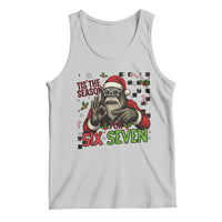 Funny Bigfoot Santa Tis The Season For Six Seven Meme Tank Top Christmas Gift - Wonder Print Shop