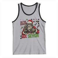 Funny Bigfoot Santa Tis The Season For Six Seven Meme Tank Top Christmas Gift - Wonder Print Shop