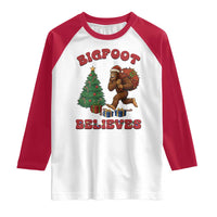 Funny Bigfoot Santa Believes Six Seven Meme Raglan Shirt Trendy Gen Z Xmas Gift - Wonder Print Shop