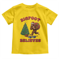 Funny Bigfoot Santa Believes Six Seven Meme Toddler T Shirt Trendy Gen Z Xmas Gift - Wonder Print Shop