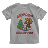 Funny Bigfoot Santa Believes Six Seven Meme Toddler T Shirt Trendy Gen Z Xmas Gift - Wonder Print Shop