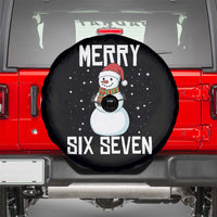 Funny Snowman Merry Six Seven Meme Spare Tire Cover Christmas Trending 67 Gift - Wonder Print Shop