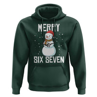 Funny Snowman Merry Six Seven Meme Hoodie Christmas Trending 67 Gift - Wonder Print Shop