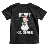 Funny Snowman Merry Six Seven Meme Toddler T Shirt Christmas Trending 67 Gift - Wonder Print Shop