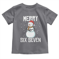 Funny Snowman Merry Six Seven Meme Toddler T Shirt Christmas Trending 67 Gift - Wonder Print Shop