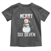 Funny Snowman Merry Six Seven Meme Toddler T Shirt Christmas Trending 67 Gift - Wonder Print Shop