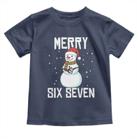 Funny Snowman Merry Six Seven Meme Toddler T Shirt Christmas Trending 67 Gift - Wonder Print Shop