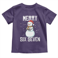 Funny Snowman Merry Six Seven Meme Toddler T Shirt Christmas Trending 67 Gift - Wonder Print Shop