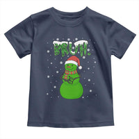Funny Green Snowman Six Seven Meme Toddler T Shirt Christmas Gift For Gen Z - Wonder Print Shop