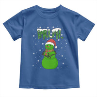 Funny Green Snowman Six Seven Meme Toddler T Shirt Christmas Gift For Gen Z - Wonder Print Shop