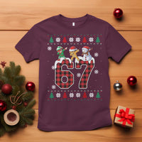Funny Gen Z Alpha Ugly Xmas Gift T Shirt Gingerbread Snowman Elf Dabbing - Wonder Print Shop