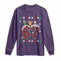 Funny Gen Z Alpha Ugly Xmas Gift Long Sleeve Shirt Gingerbread Snowman Elf Dabbing - Wonder Print Shop