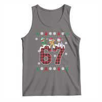 Funny Gen Z Alpha Ugly Xmas Gift Tank Top Gingerbread Snowman Elf Dabbing - Wonder Print Shop