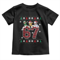 Funny Gen Z Alpha Ugly Xmas Gift Toddler T Shirt Gingerbread Snowman Elf Dabbing - Wonder Print Shop