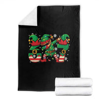 Funny Elf Dab Six Seven Meme Throw Blanket Christmas Trending 67 Gift - Wonder Print Shop