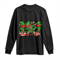 Funny Elf Dab Six Seven Meme Long Sleeve Shirt Christmas Trending 67 Gift - Wonder Print Shop