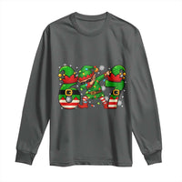 Funny Elf Dab Six Seven Meme Long Sleeve Shirt Christmas Trending 67 Gift - Wonder Print Shop