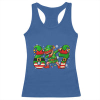 Funny Elf Dab Six Seven Meme Racerback Tank Top Christmas Trending 67 Gift - Wonder Print Shop