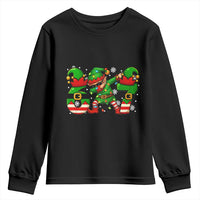 Funny Elf Dab Six Seven Meme Youth Sweatshirt Christmas Trending 67 Gift - Wonder Print Shop