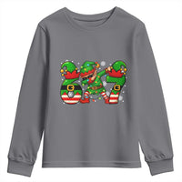 Funny Elf Dab Six Seven Meme Youth Sweatshirt Christmas Trending 67 Gift - Wonder Print Shop