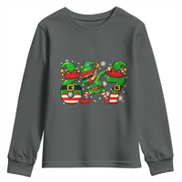 Funny Elf Dab Six Seven Meme Youth Sweatshirt Christmas Trending 67 Gift - Wonder Print Shop
