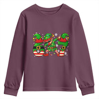 Funny Elf Dab Six Seven Meme Youth Sweatshirt Christmas Trending 67 Gift - Wonder Print Shop
