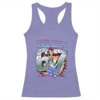 Funny Statue Of Liberty Six Seven Meme Racerback Tank Top What The Hell Is 67 Gift - Wonder Print Shop