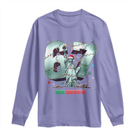 Statue Of Liberty Six Seven Meme Long Sleeve Shirt Trendy Gen Z Christmas Gift - Wonder Print Shop