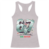 Statue Of Liberty Six Seven Meme Racerback Tank Top Trendy Gen Z Christmas Gift - Wonder Print Shop