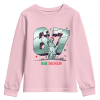 Statue Of Liberty Six Seven Meme Youth Sweatshirt Trendy Gen Z Christmas Gift - Wonder Print Shop