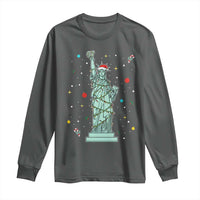 Statue Of Liberty Six Seven Meme Long Sleeve Shirt Gen Alpha 67 Trend Christmas Gift - Wonder Print Shop