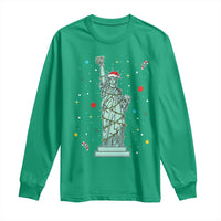 Statue Of Liberty Six Seven Meme Long Sleeve Shirt Gen Alpha 67 Trend Christmas Gift - Wonder Print Shop