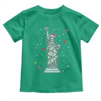 Statue Of Liberty Six Seven Meme Toddler T Shirt Gen Alpha 67 Trend Christmas Gift - Wonder Print Shop