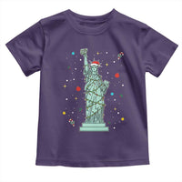 Statue Of Liberty Six Seven Meme Toddler T Shirt Gen Alpha 67 Trend Christmas Gift - Wonder Print Shop