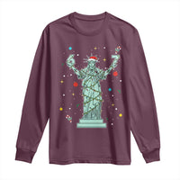 Doot Doot 67 Statue Of Liberty Long Sleeve Shirt Funny Gen Alpha 67 Trend Christmas Gift - Wonder Print Shop
