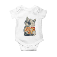 Six Seven Meme Cat 67 Pizza Nugget Baby Onesie Funny Gen Alpha 67 Trend Gift - Wonder Print Shop