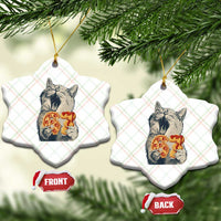 Six Seven Meme Cat 67 Pizza Nugget Ceramic Ornament Funny Gen Alpha 67 Trend Gift - Wonder Print Shop