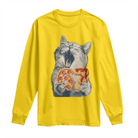 Six Seven Meme Cat 67 Pizza Nugget Long Sleeve Shirt Funny Gen Alpha 67 Trend Gift - Wonder Print Shop