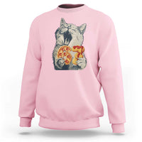 Six Seven Meme Cat 67 Pizza Nugget Sweatshirt Funny Gen Alpha 67 Trend Gift - Wonder Print Shop