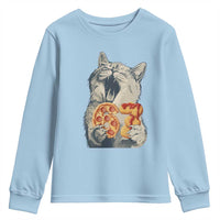 Six Seven Meme Cat 67 Pizza Nugget Youth Sweatshirt Funny Gen Alpha 67 Trend Gift - Wonder Print Shop