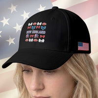 Coquette NE Football Fan Baseball Cap Gift For Women