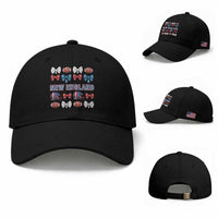Coquette NE Football Fan Baseball Cap Gift For Women