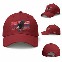 Vintage NE Football Fan Baseball Cap Game Day Lover Gift