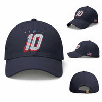 Football Quarterback Number 10 Baseball Cap Sport Lover Gift For NEF