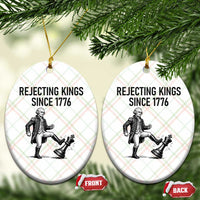 Rejecting Kings Since 1776 Ceramic Ornament Funny George Washington