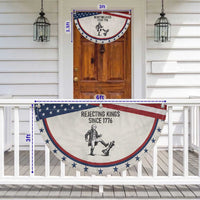 Rejecting Kings Since 1776 Patriotic Fan Flag Funny George Washington